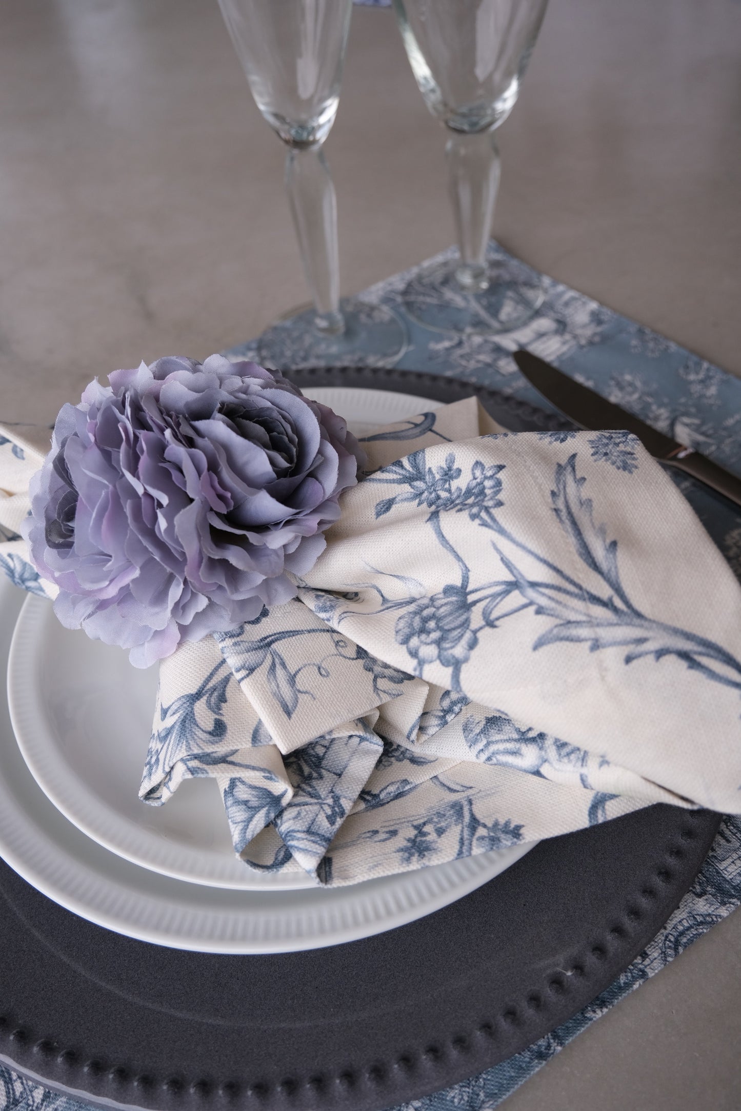 Servilletero - Rosa (Azul)