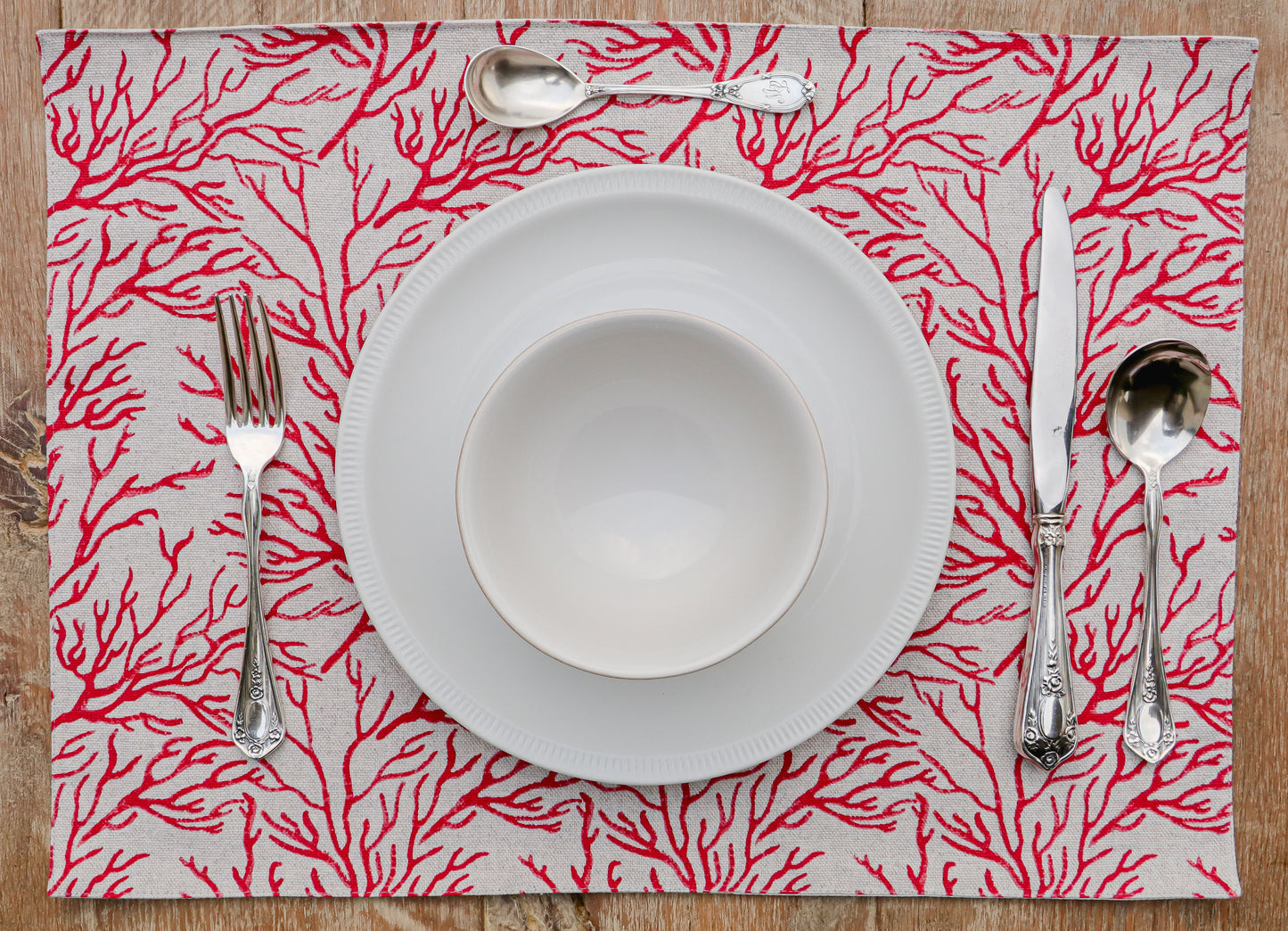 Mantel Individual - Coral Rojo