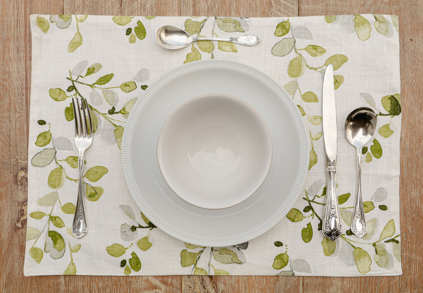 Mantel Individual - Hojitas (Verde)