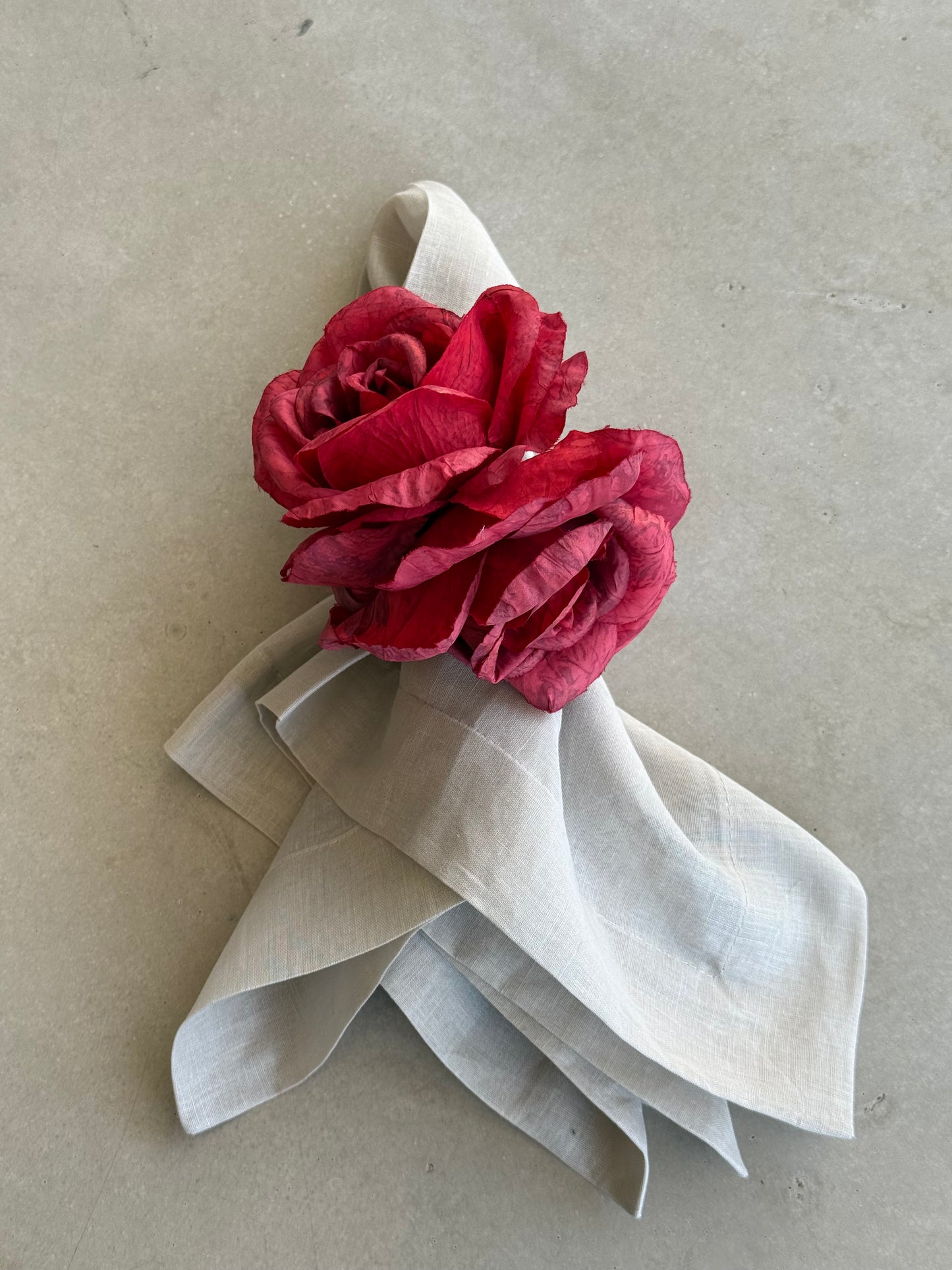 Servilletero - Rosa Lisa/Textura (Burdeos)
