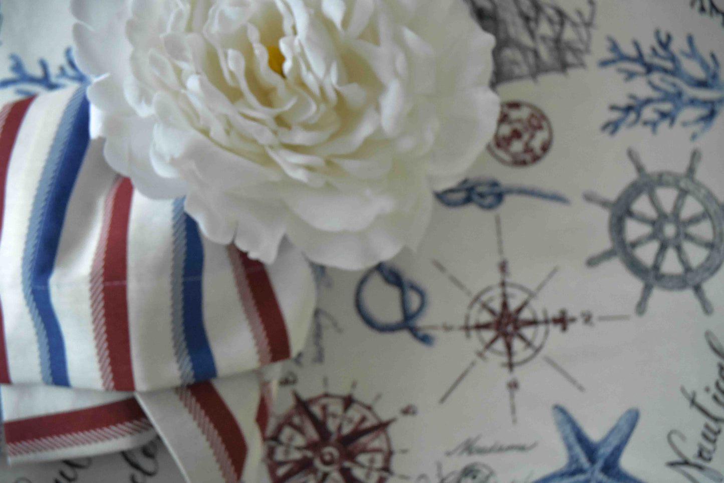 Servilletero - Rosa Inglesa (Blanco)