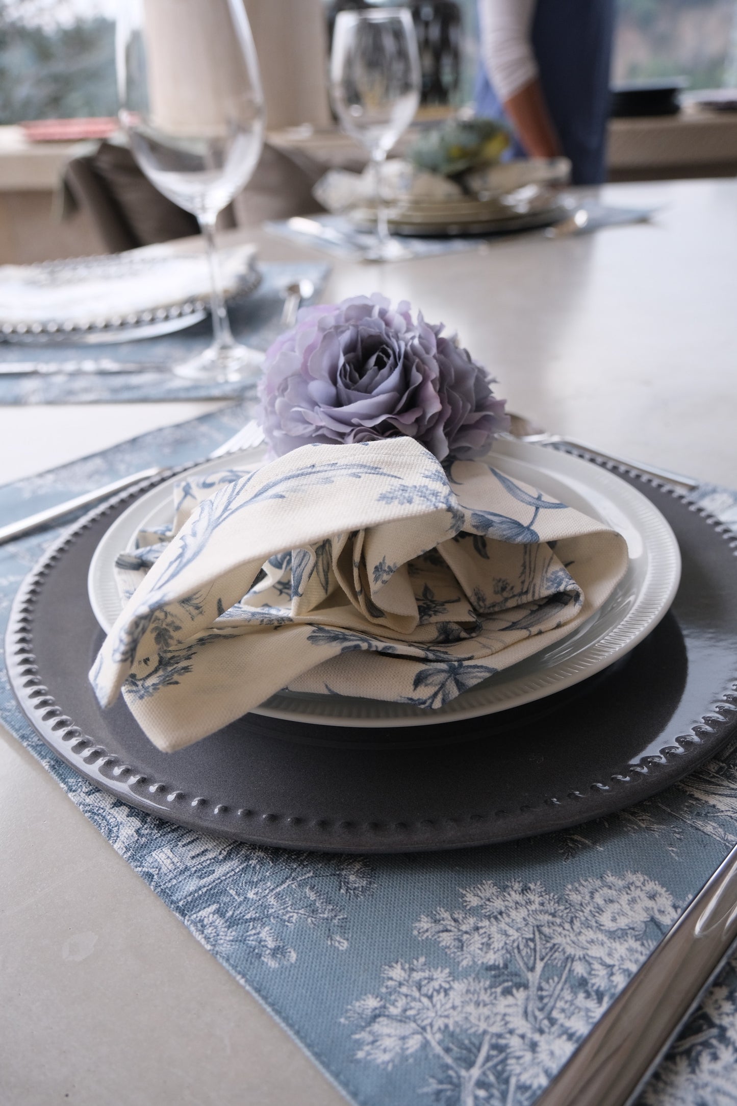 Servilletero - Rosa (Azul)