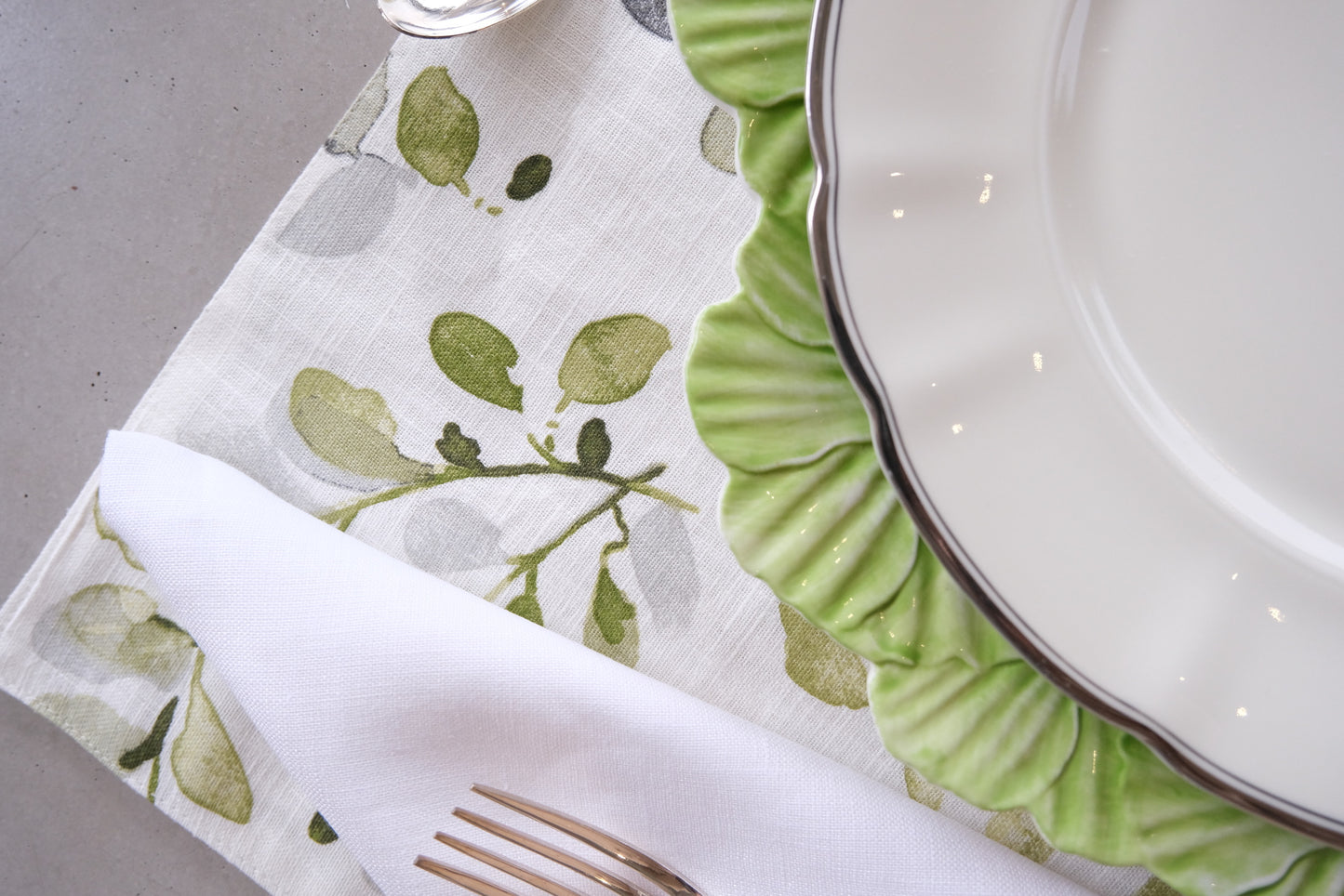 Mantel Individual - Hojitas (Verde)