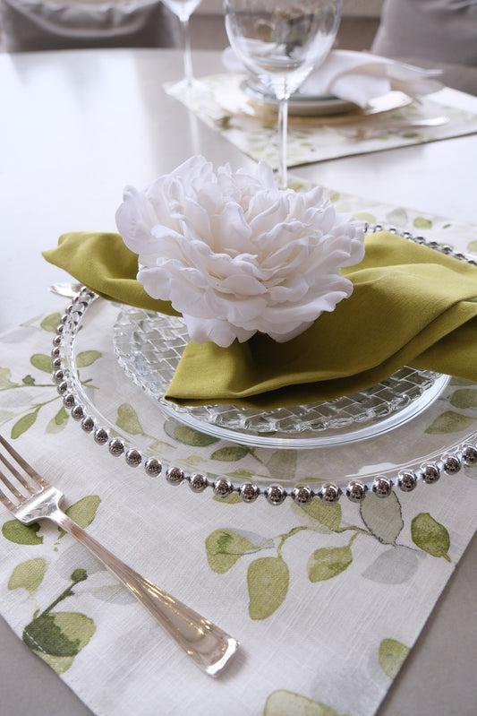 Mantel Individual - Hojitas (Verde)