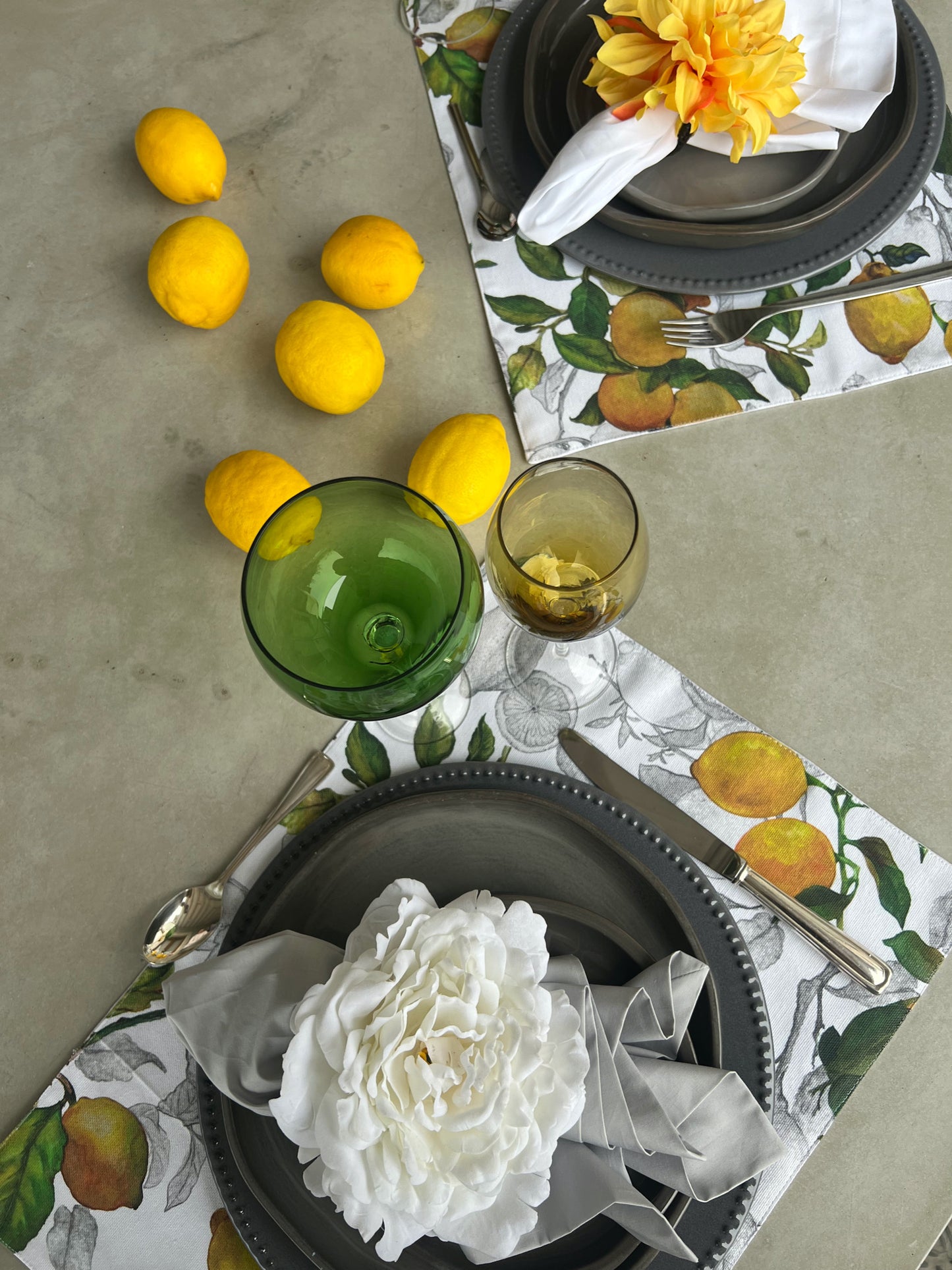 Mantel Individual - Citron