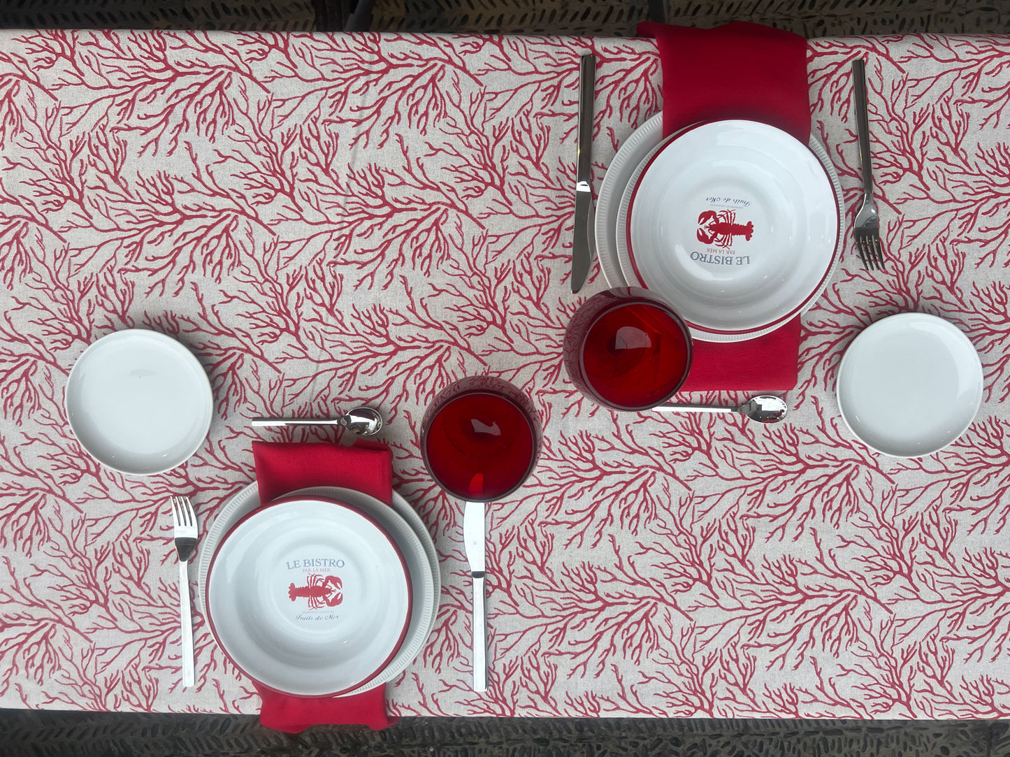 Mantel Individual - Coral Rojo