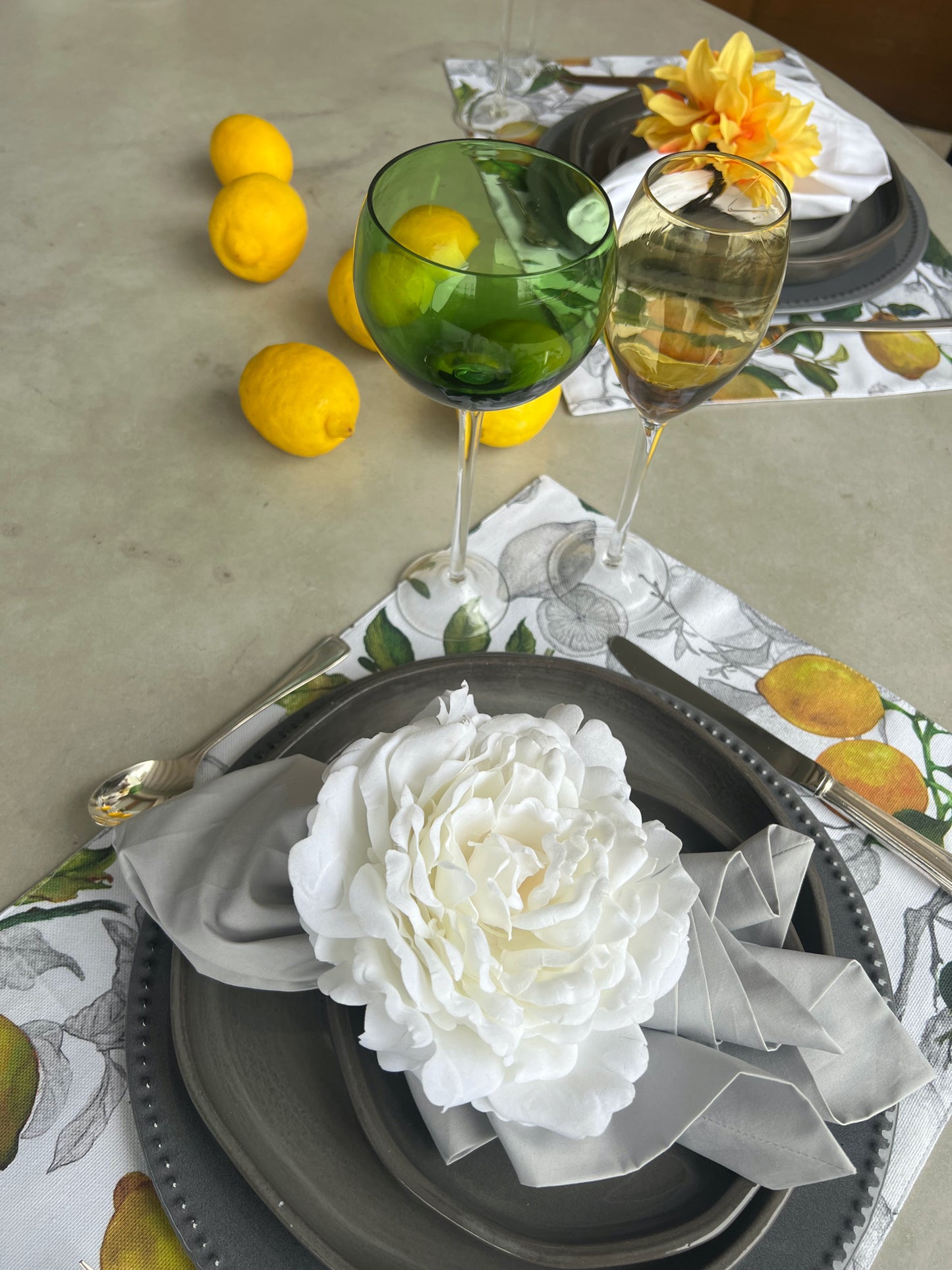 Servilletero - Rosa Inglesa (Blanco)