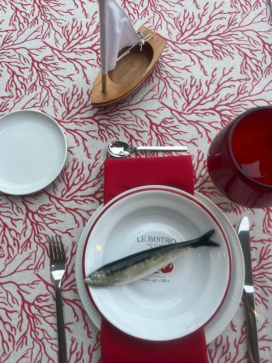 Mantel Individual - Coral Rojo