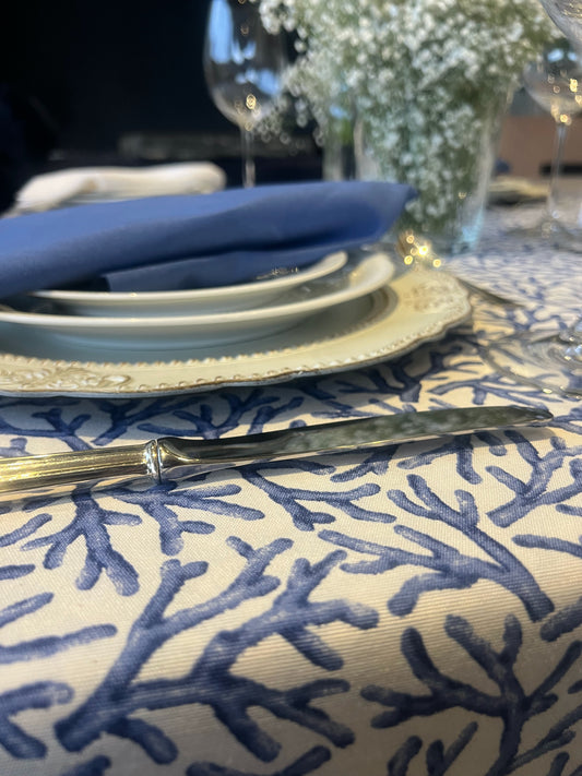 Mantel Individual - Coral (Azul)