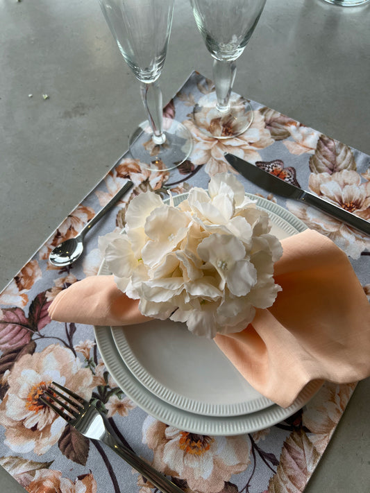Mantel Individual - Flor (Durazno)