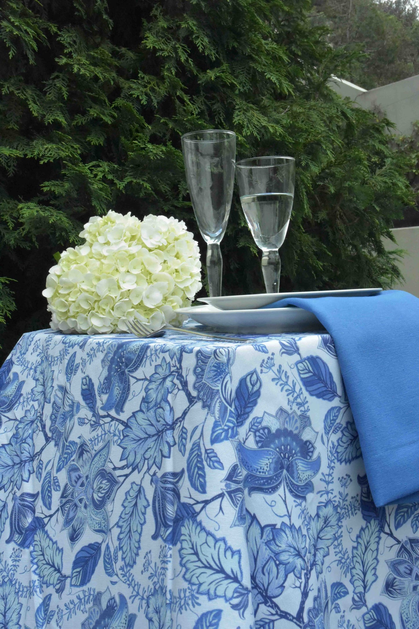 Mantel Individual - Flor de Lys (Azul)