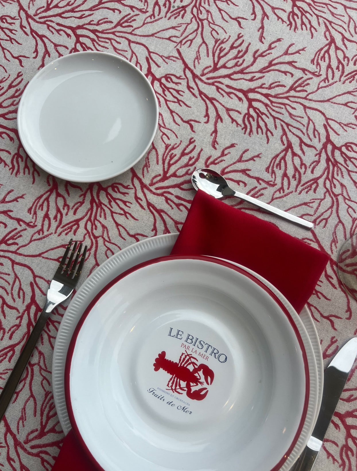 Mantel Individual - Coral Rojo