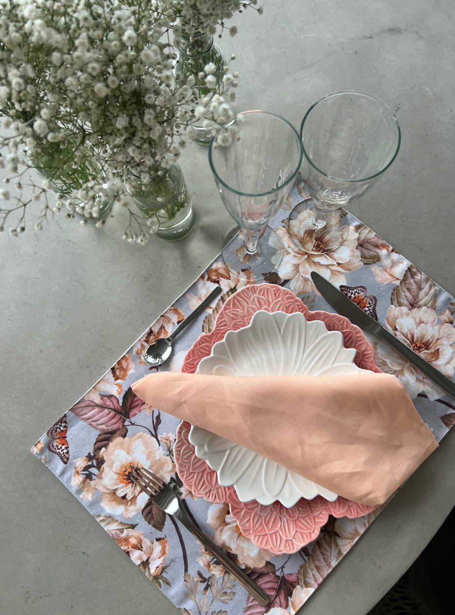 Mantel Individual - Flor (Durazno)