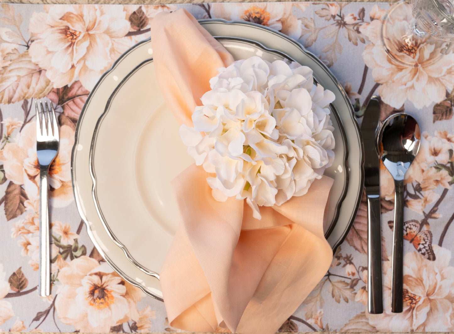 Mantel Individual - Flor (Durazno)