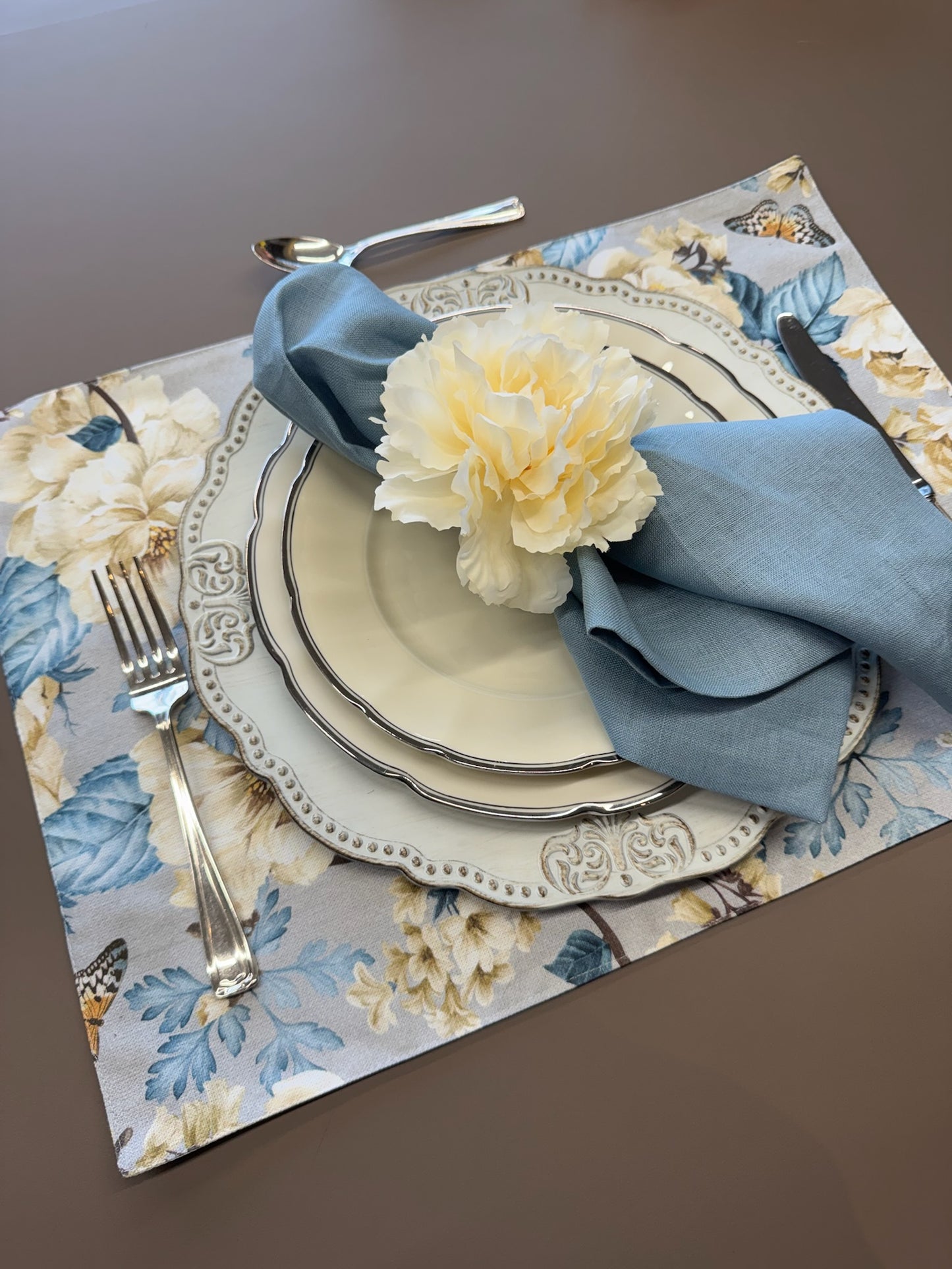 Servilletero - Peonia (Marfil)