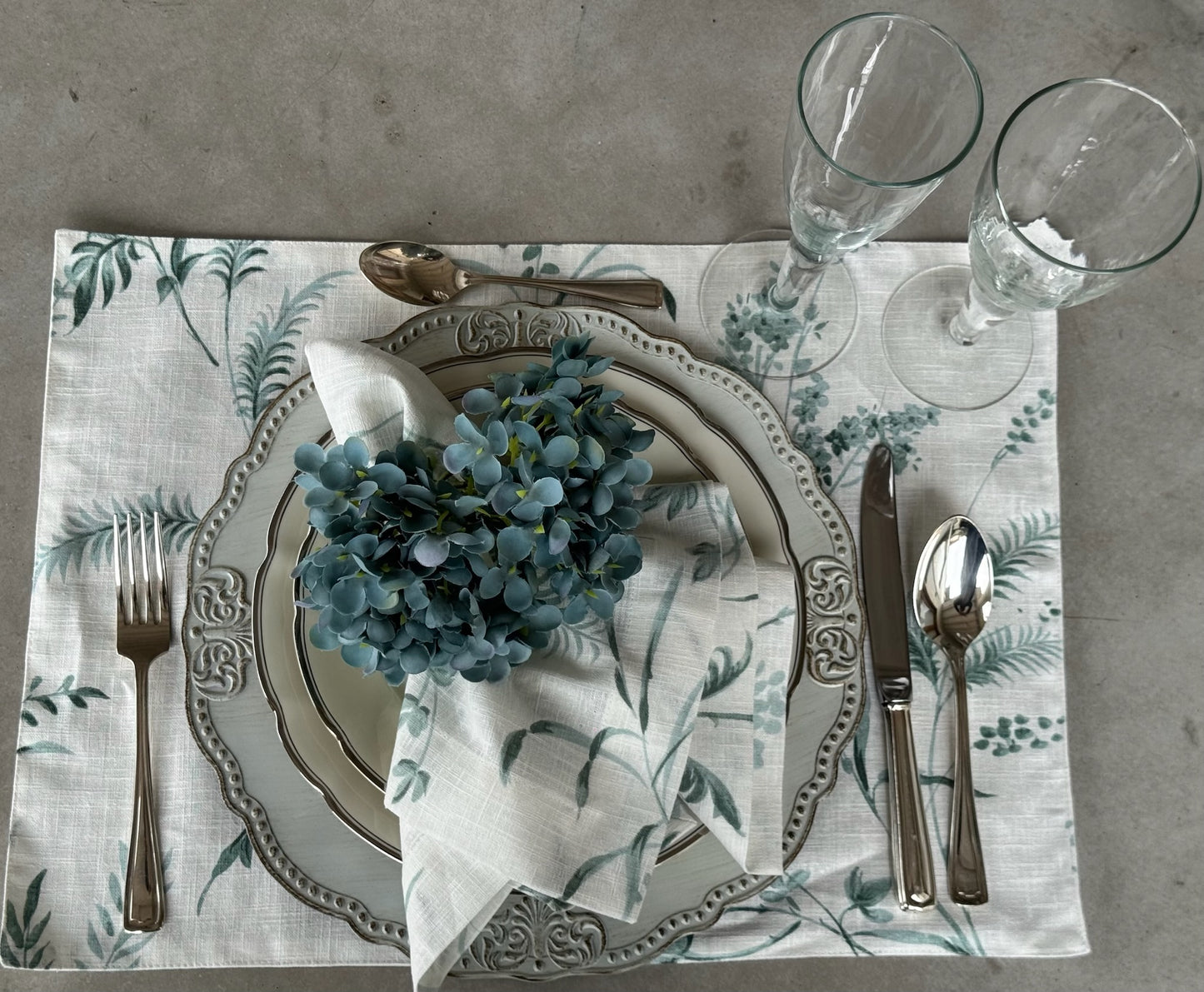 Mantel Individual - Ramas (Sage)