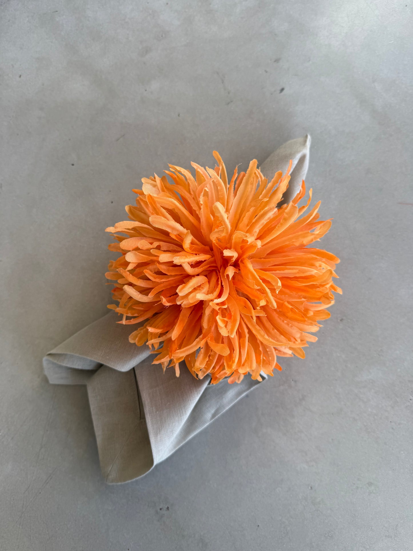 Servilletero - Crisantemo (Naranja Suave)