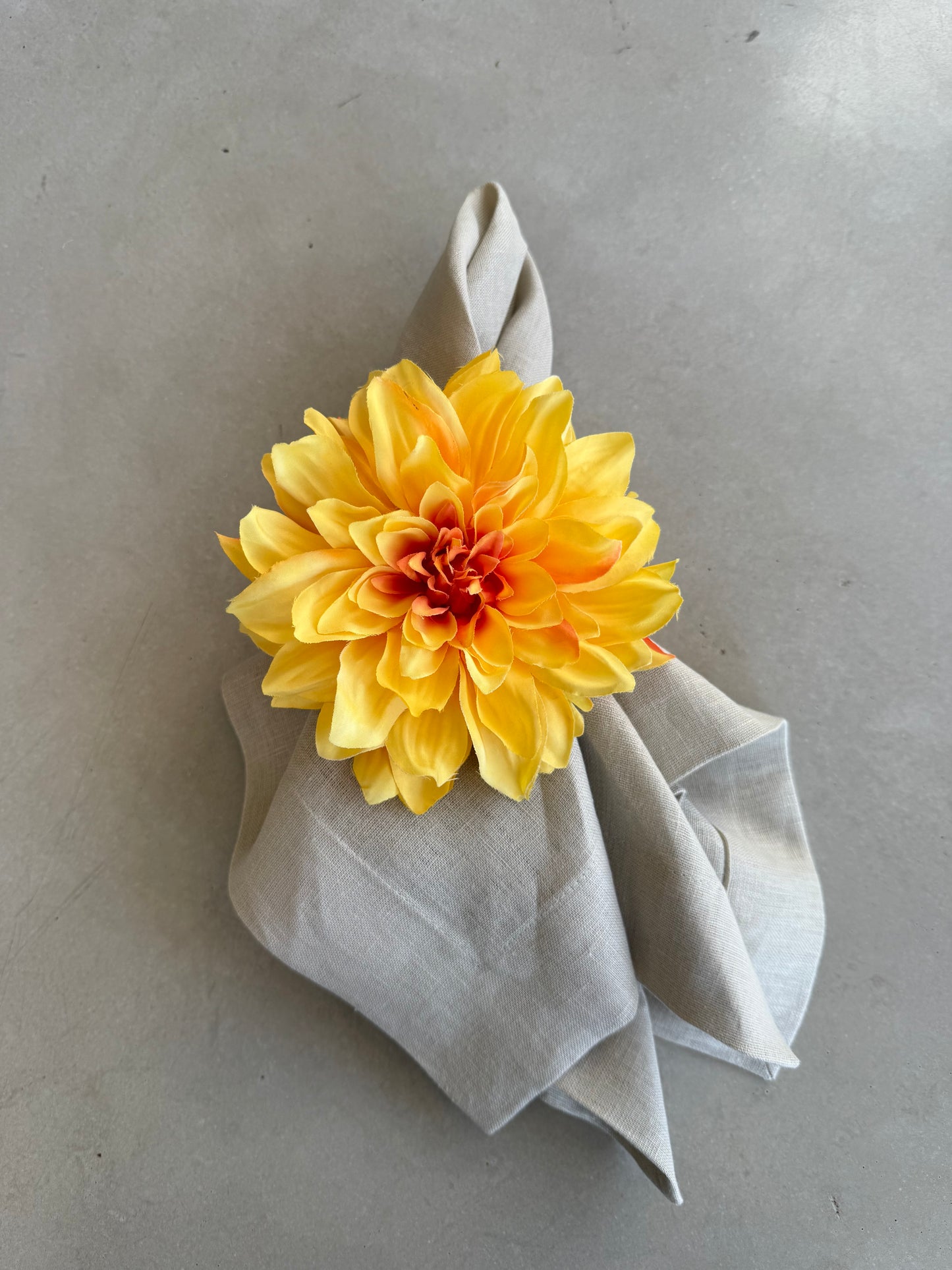 Servilletero - Dalia (Amarillo)