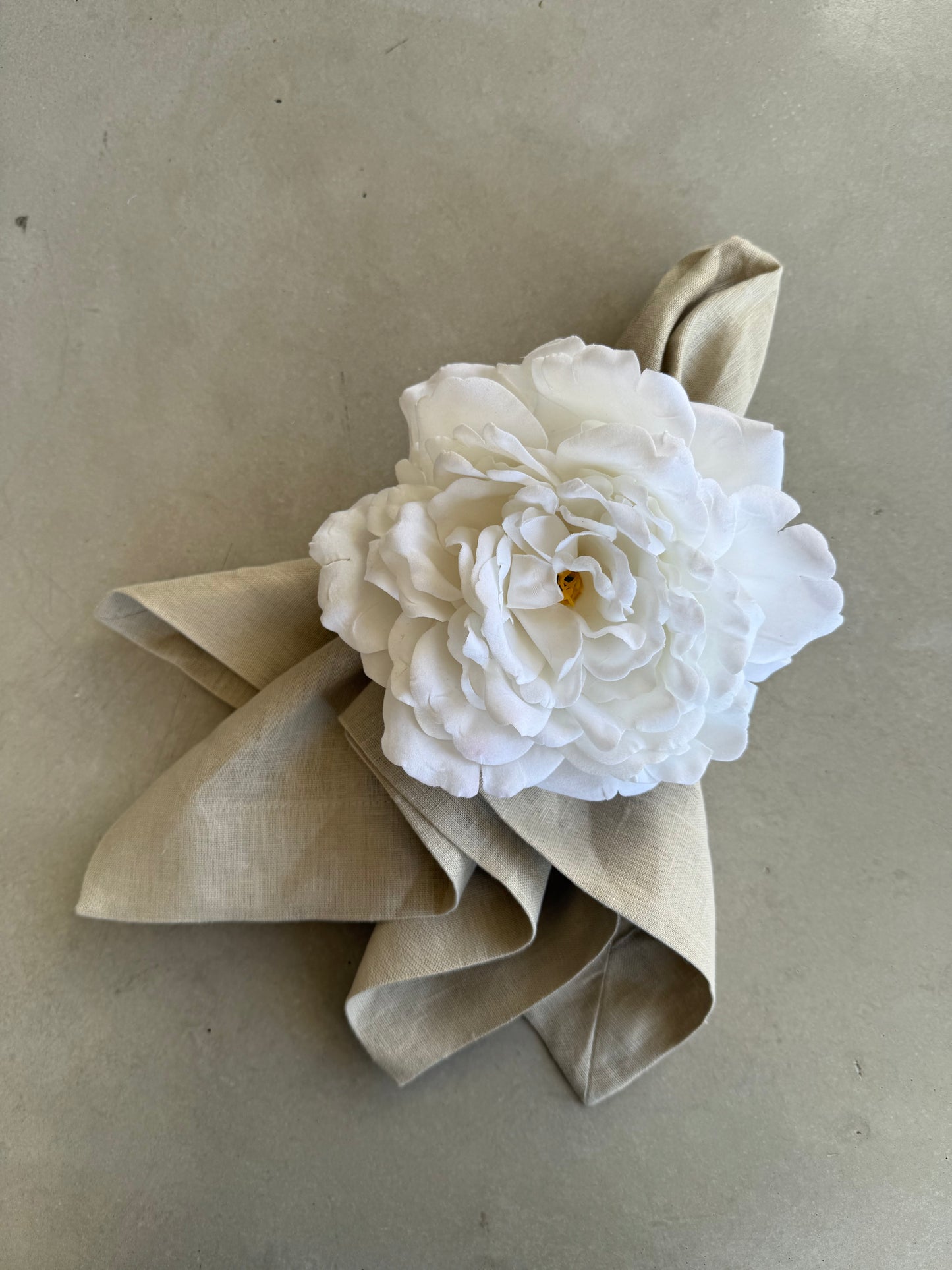 Servilletero - Rosa Inglesa (Blanco)