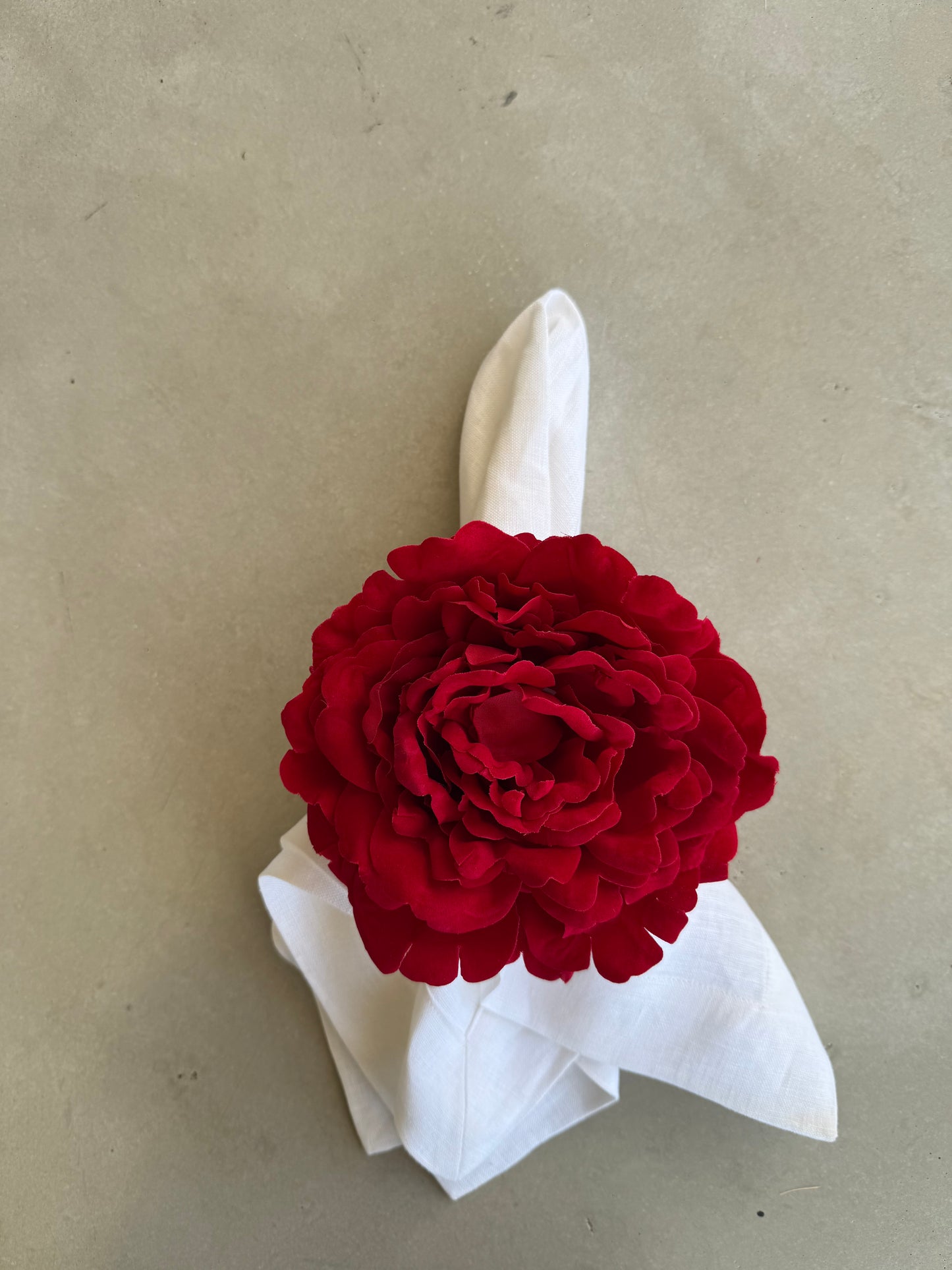 Servilletero - Rosa Inglesa (Rojo)