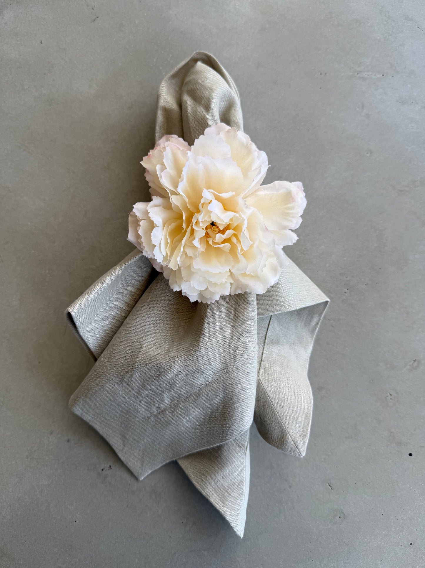 Servilletero - Peonia (Marfil)