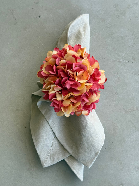 Servilletero - Hortencia (Coral)