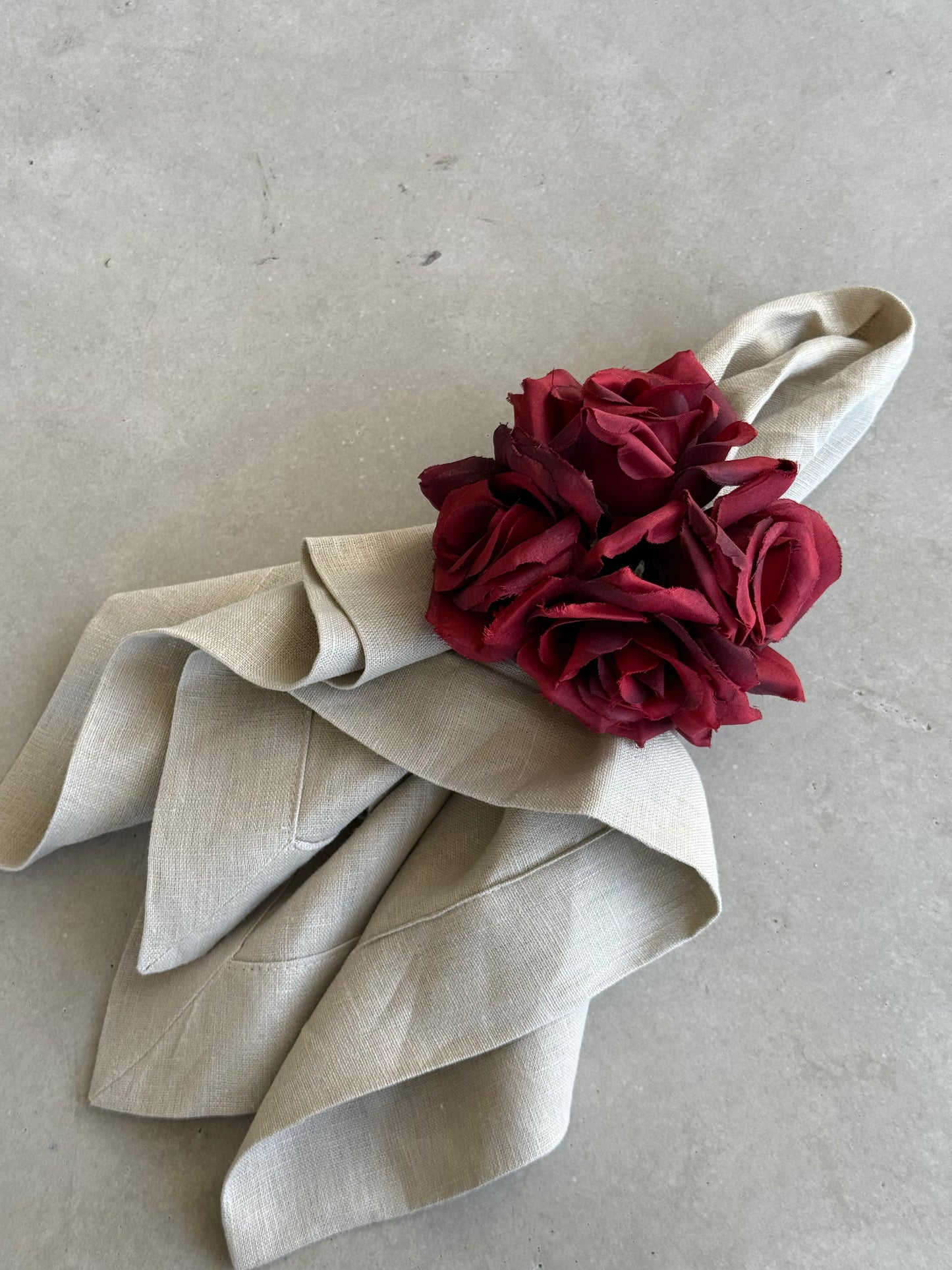 Servilletero - Rosa Lisa/Textura (Burdeos)